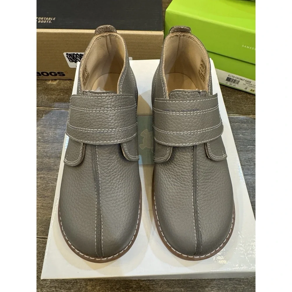 Elephantito Clayten booties in grey leather‎ Size 1.5